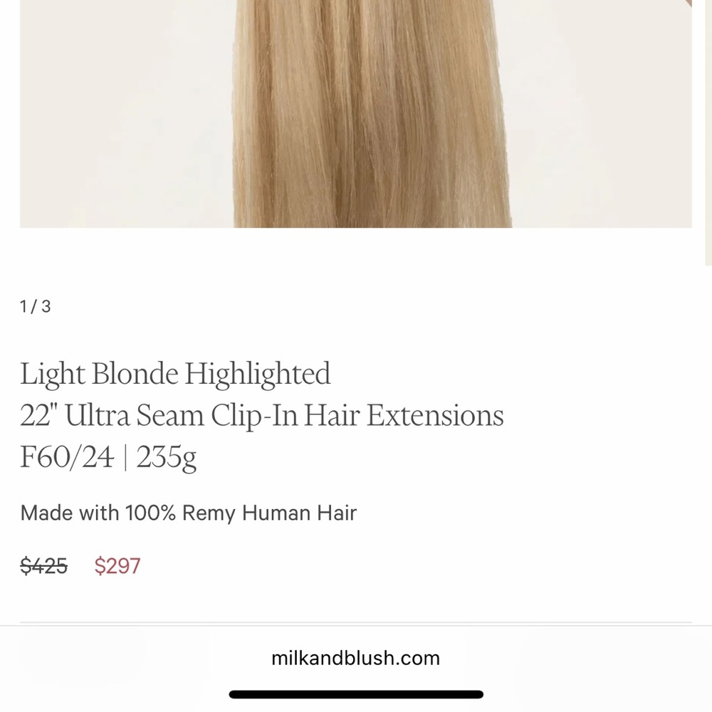 Blonde Hair Extensions - Picture 2 of 4